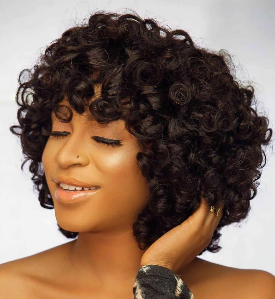 Omotola Black Wig