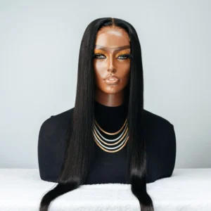 Straight Peruvian (4×4) closure wig