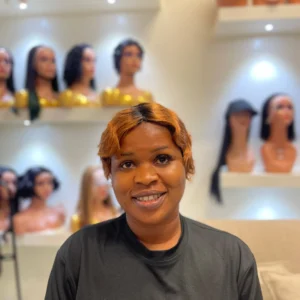 Finger Wave Reddish Brown Wig