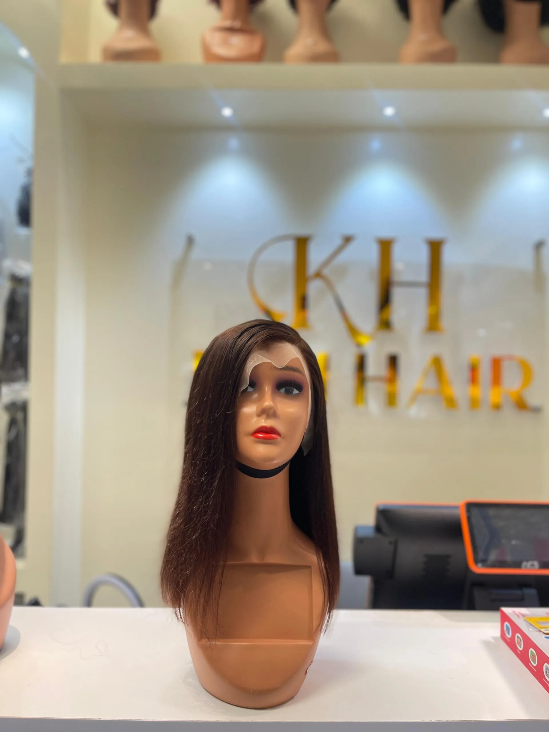 Bone Straight Frontal Honey Brown