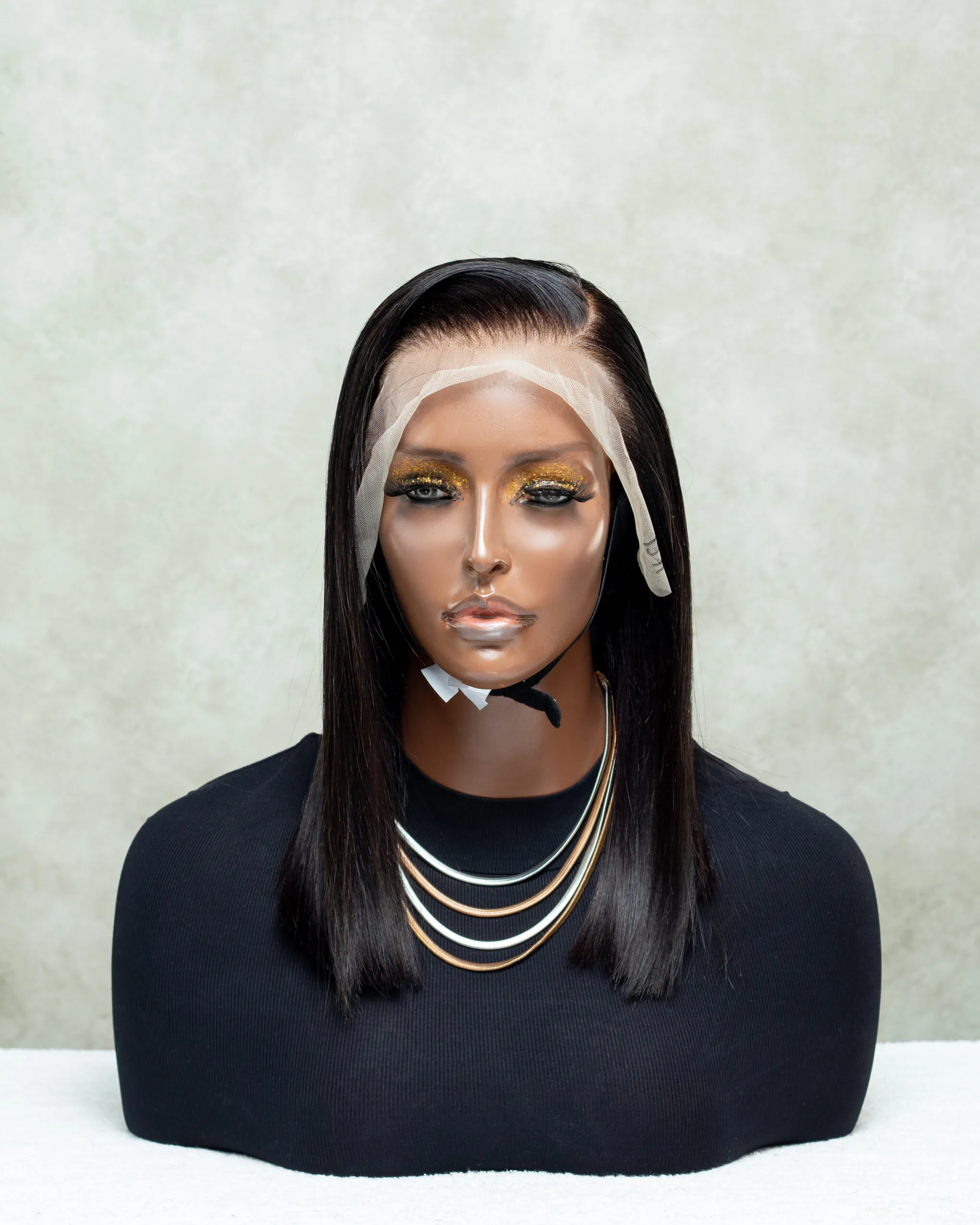 Straight Double Drawn (13×4) Bob Wig