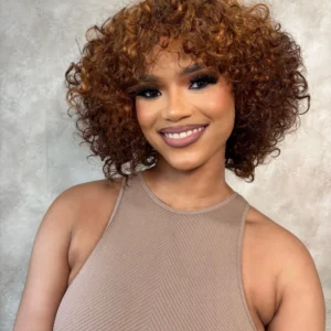 Rose Curl Double Drawn Fringe Brown