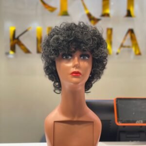 Salt and Pepper Curly Wig
